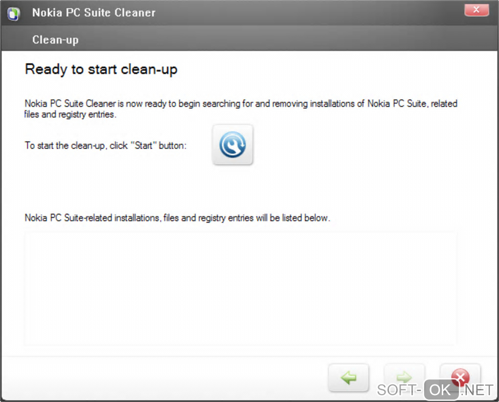 The appearance "Nokia PC Suite Cleaner"
