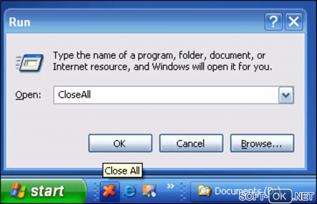 Screenshot №1 "NTWind Close All Windows"