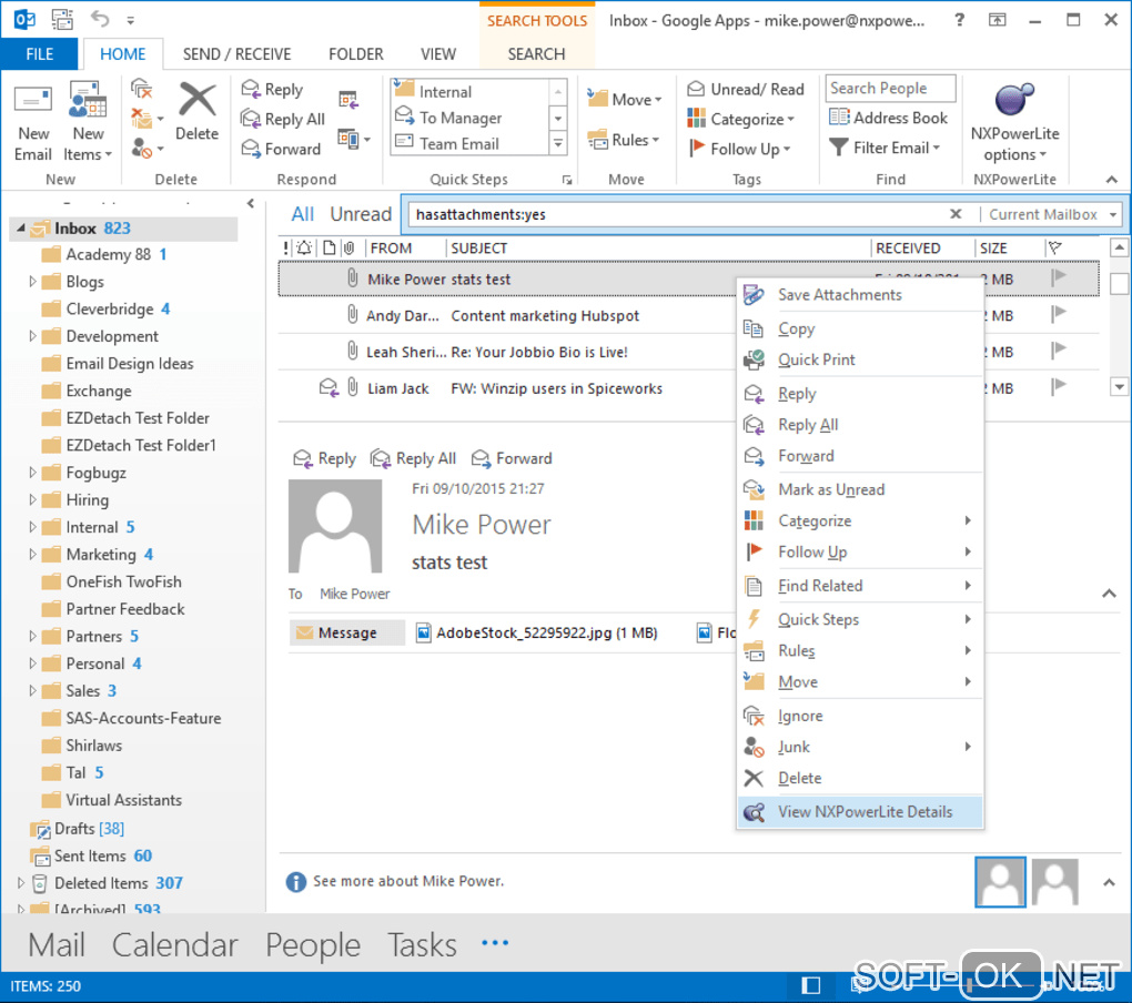 Screenshot №2 "NXPowerLite Desktop"