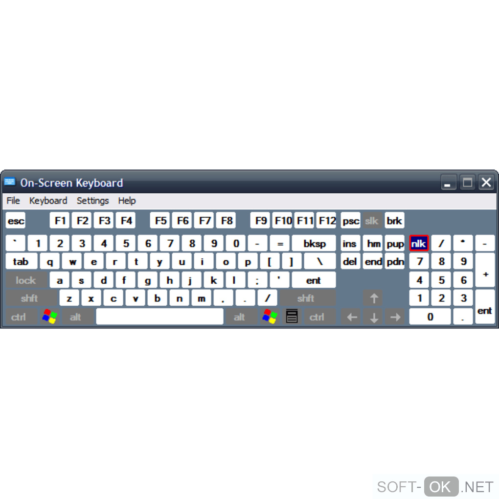 Screenshot №1 "On-Screen Keyboard Portable"