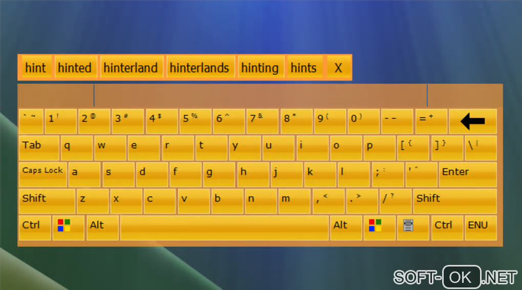 The appearance "OS-Keyboard"