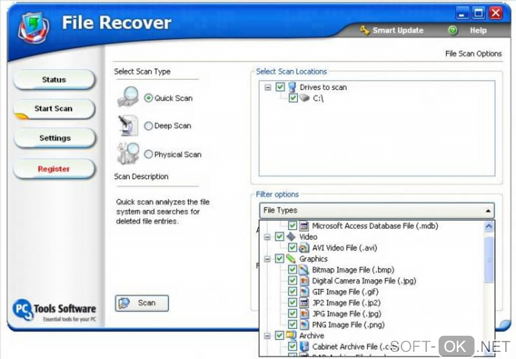 Screenshot №2 "PC Tools File Recover"