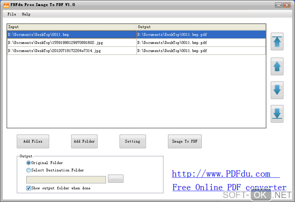 Screenshot №1 "PDFdu Free Image To PDF Converter"