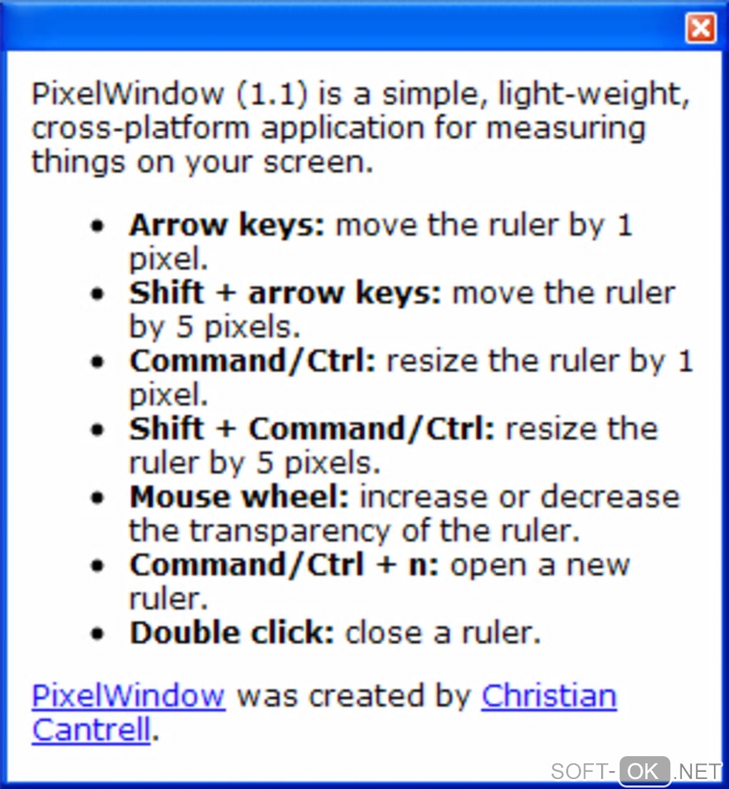 Screenshot №1 "PixelWindow"