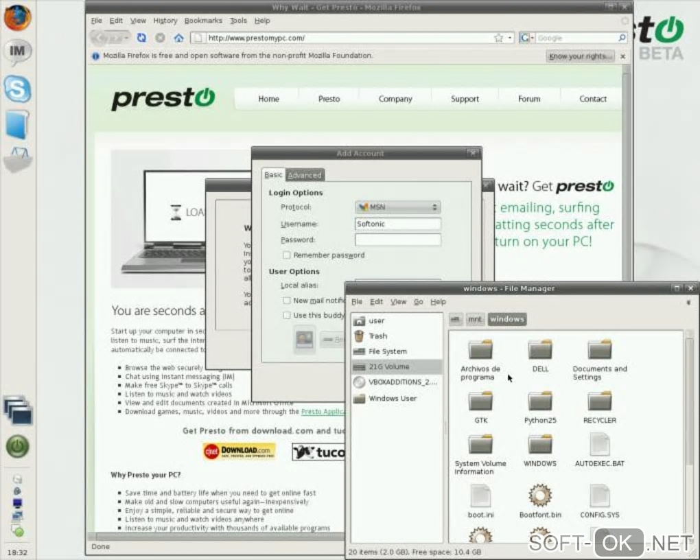 Screenshot №1 "Presto"