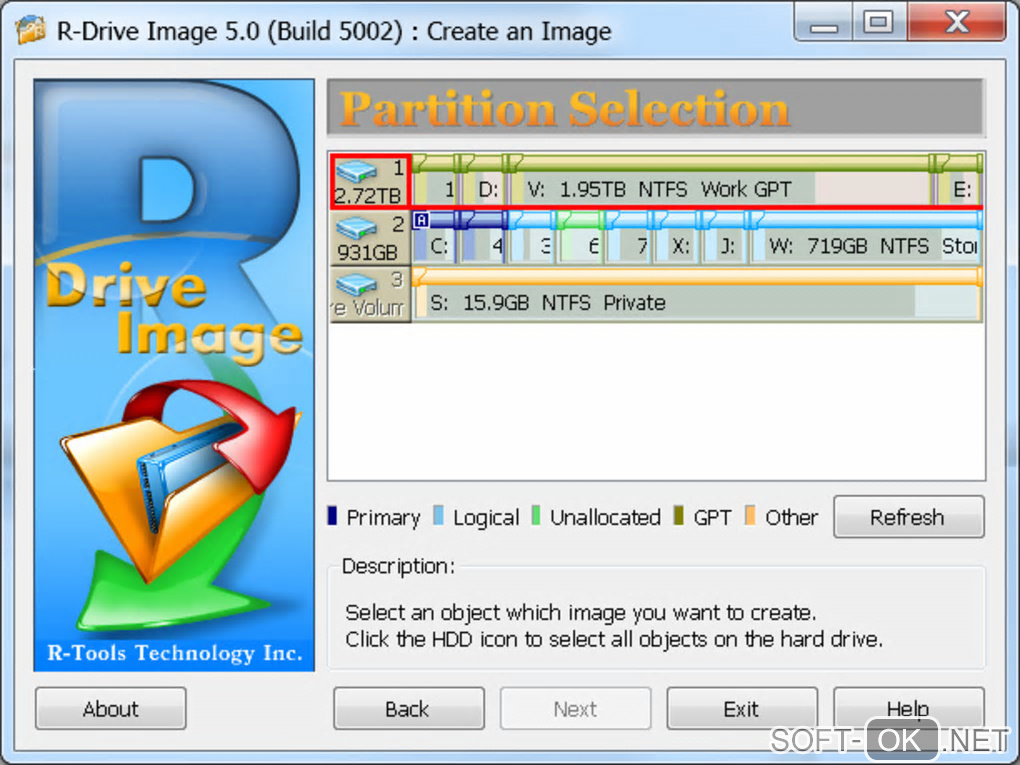 Screenshot №1 "R-Drive Image"