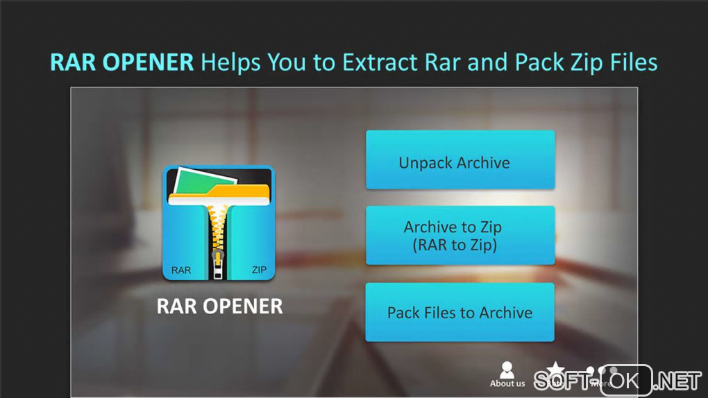 Screenshot №1 "RAR Opener & RAR to ZIP Converter"