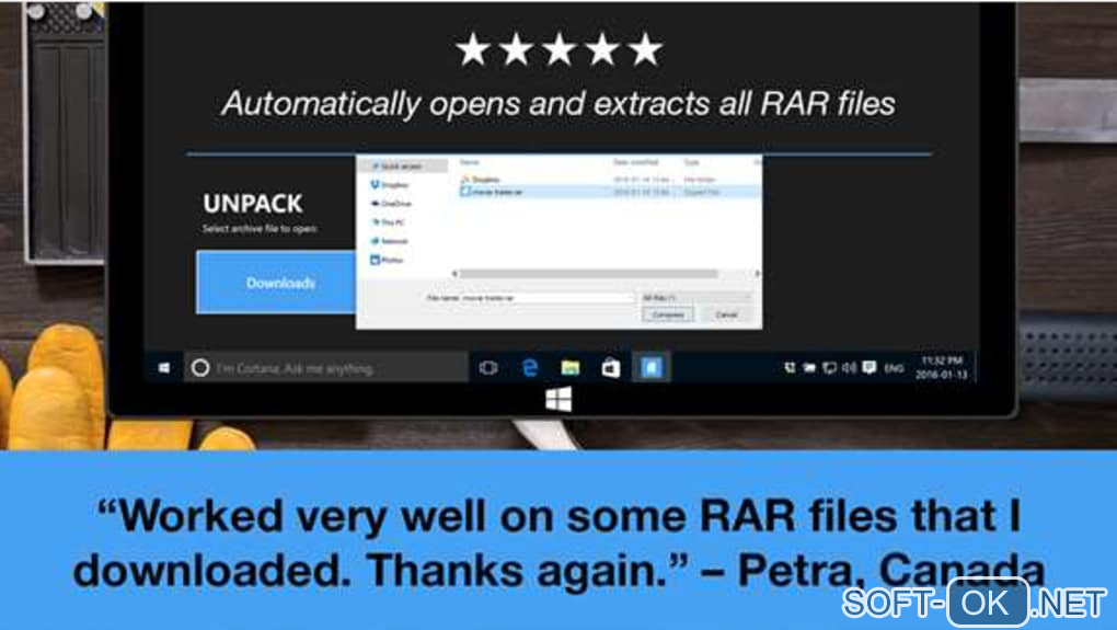 Screenshot №1 "RAR Opener"