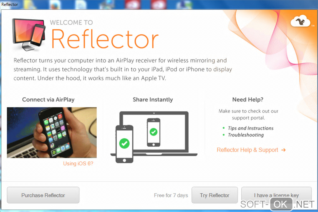 Screenshot №2 "Reflector"