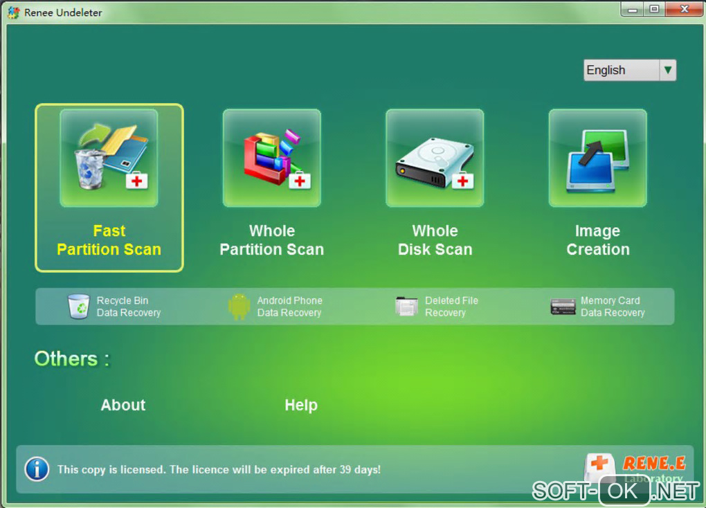 Screenshot №1 "Renee Undeleter for Windows"