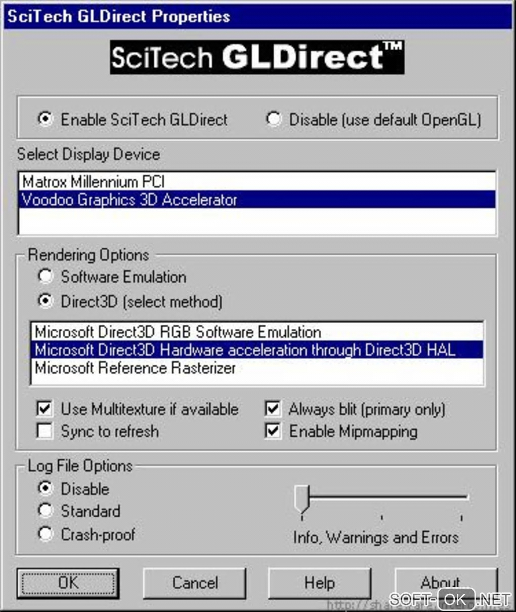 Screenshot №1 "SciTech GLDirect"