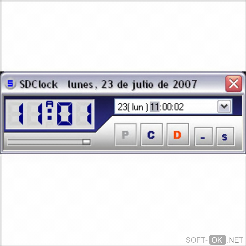 Screenshot №1 "SDClock"