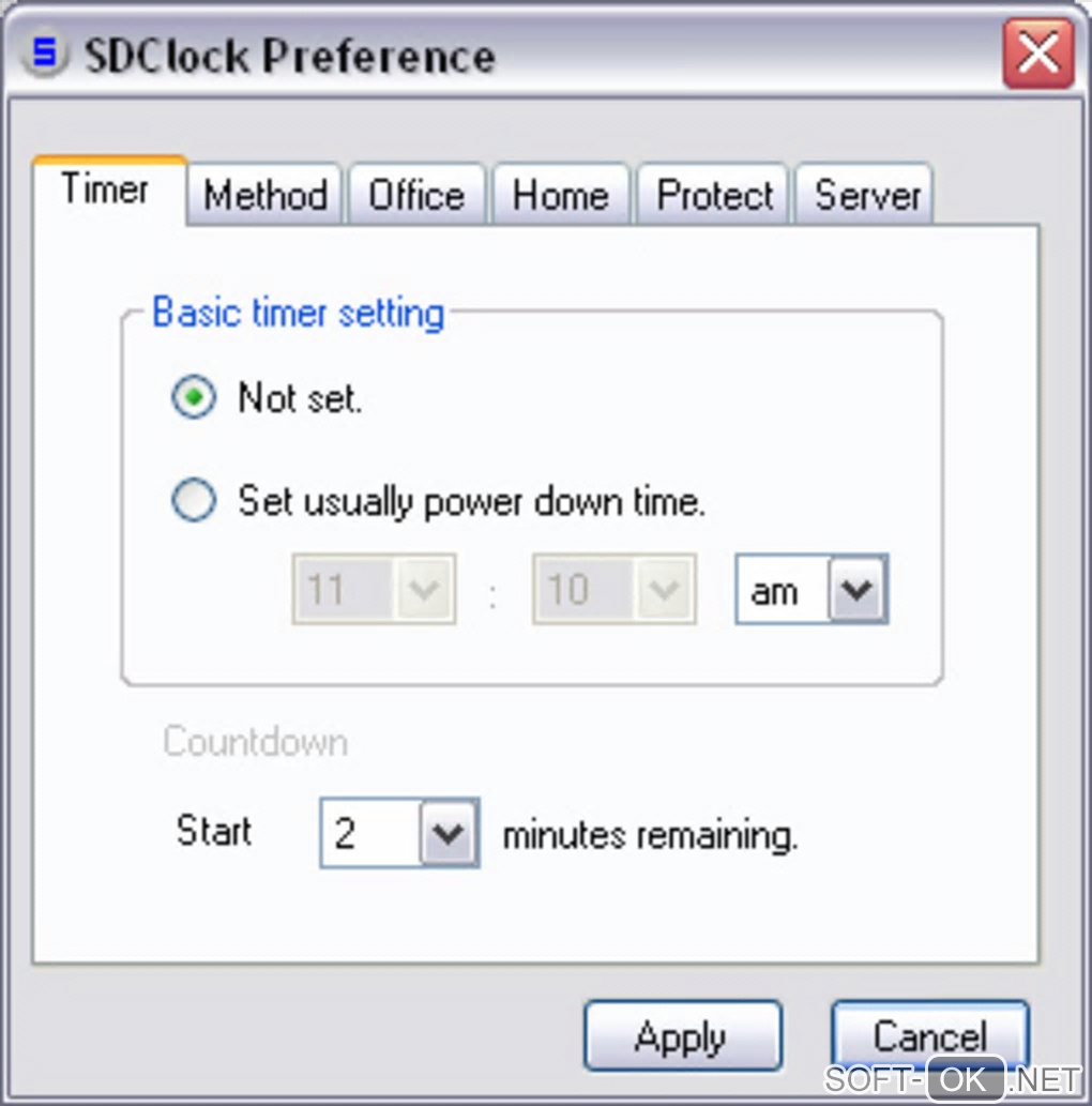 The appearance "SDClock"