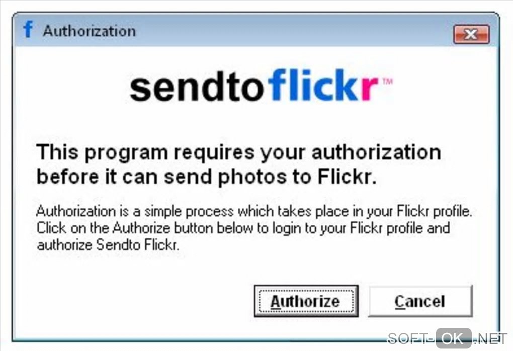 Screenshot №2 "Sendto Flickr"