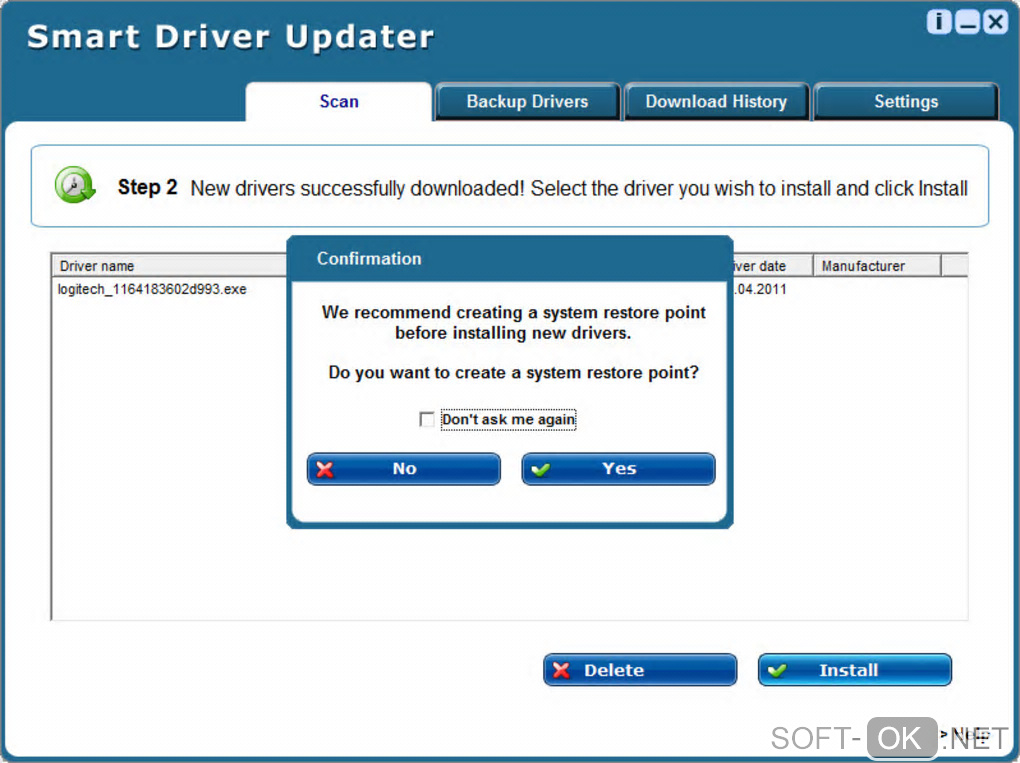 The appearance "Smart Driver Updater"