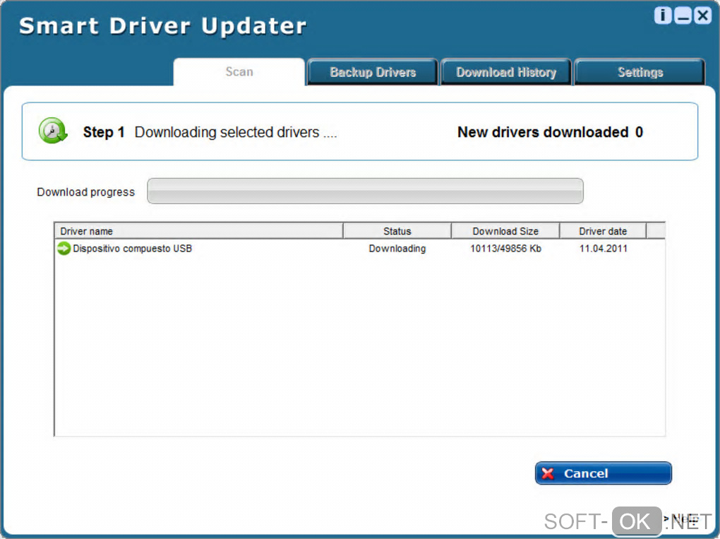 The appearance "Smart Driver Updater"