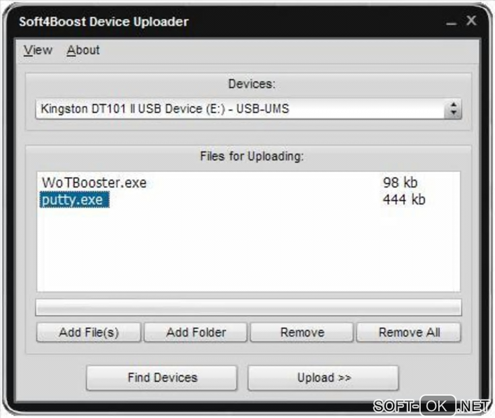 Screenshot №2 "Soft4boost Device Uploader"