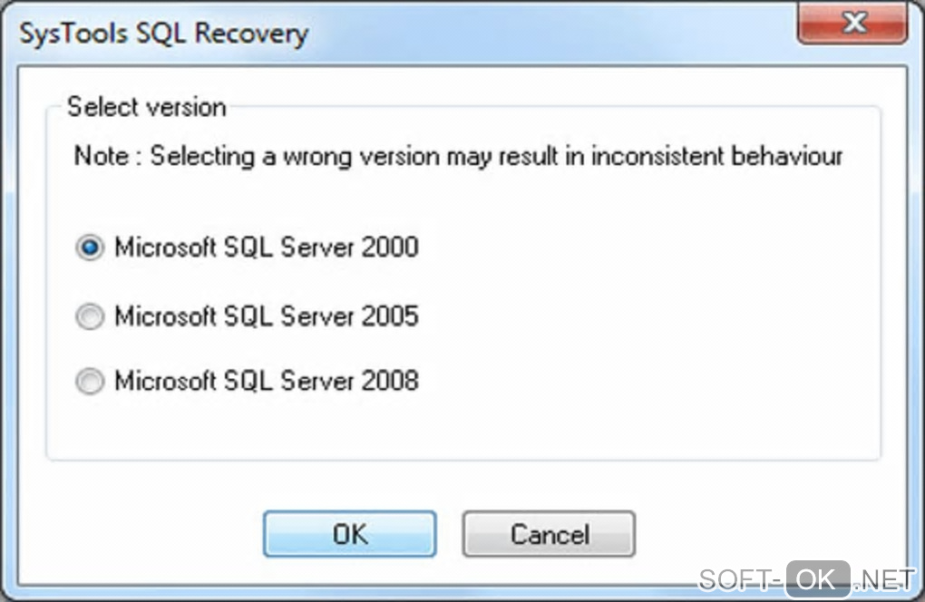 Screenshot №2 "SQL Recovery Tool"