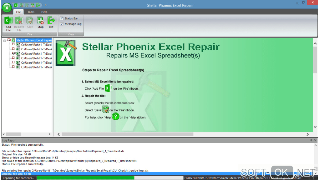 Screenshot №2 "Stellar Phoenix Excel Repair"