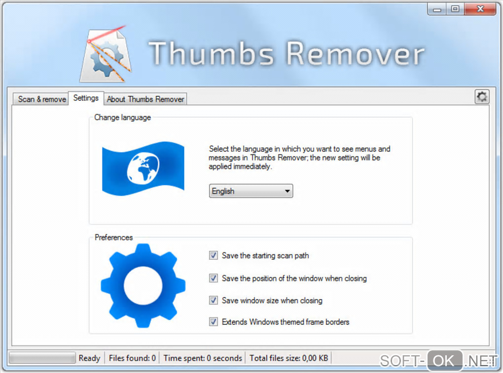 Screenshot №1 "Thumbs Remover"