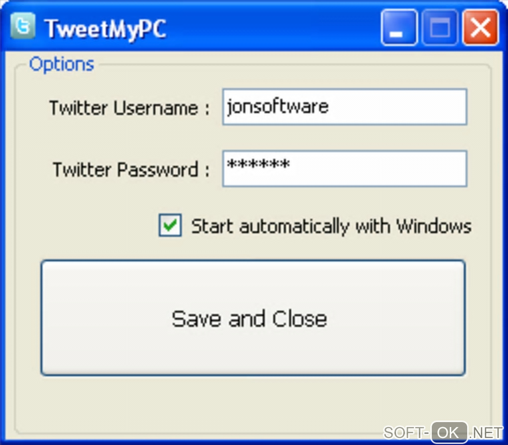 Screenshot №2 "TweetMyPC"