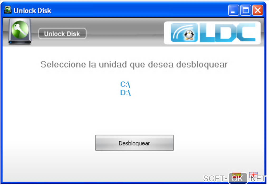 Screenshot №1 "Unlock Disk"