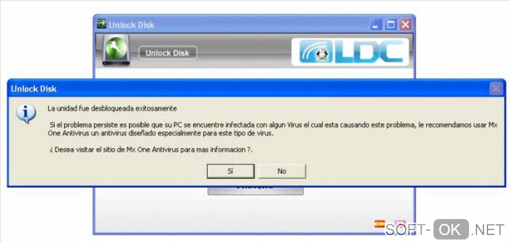 Screenshot №2 "Unlock Disk"