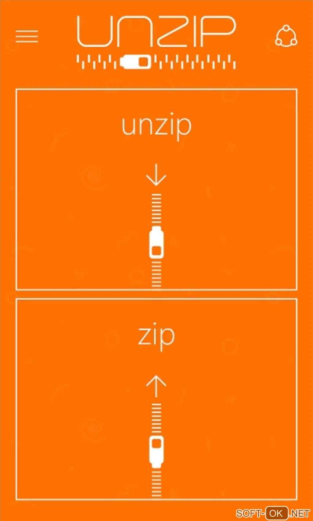 The appearance "UnZip"