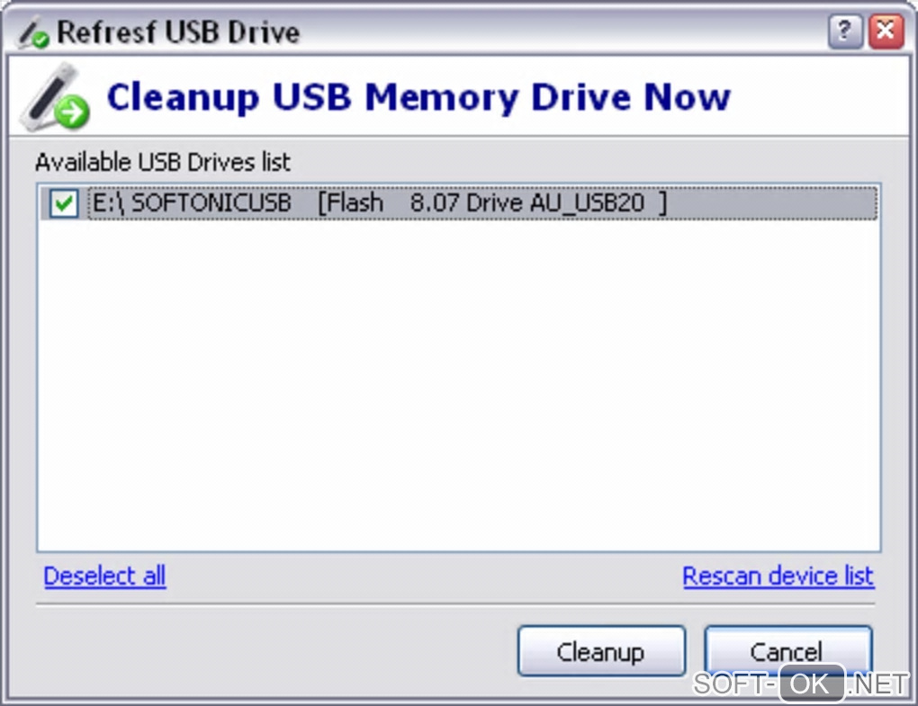 The appearance "USBDriveFresher"