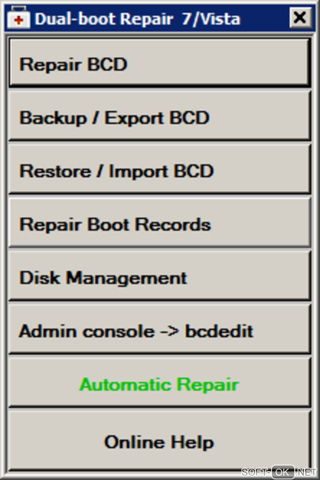 Screenshot №1 "Visual BCD Editor"