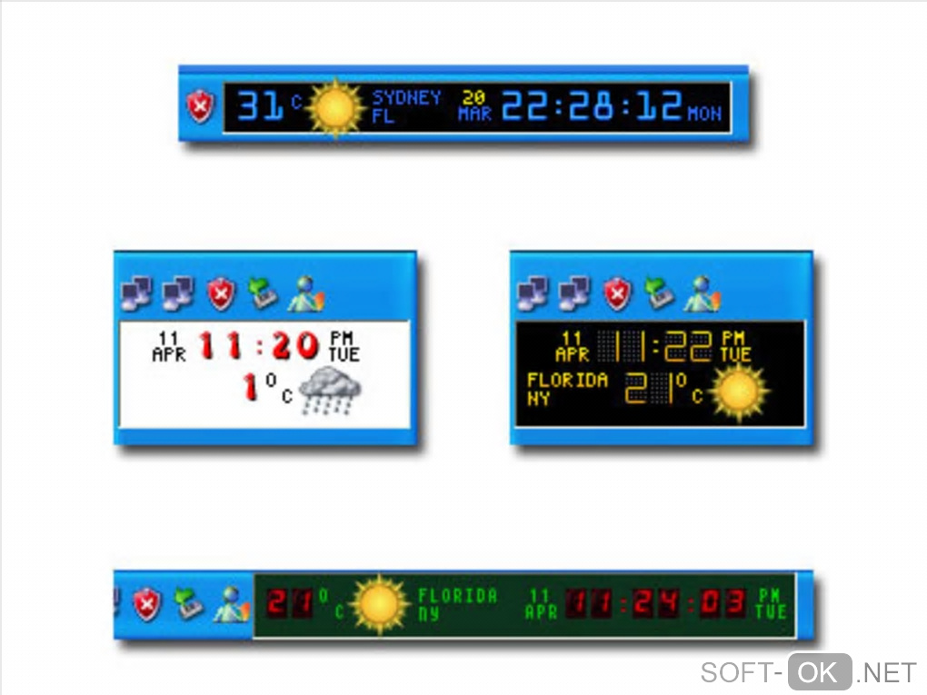 Screenshot №1 "Weather Clock"