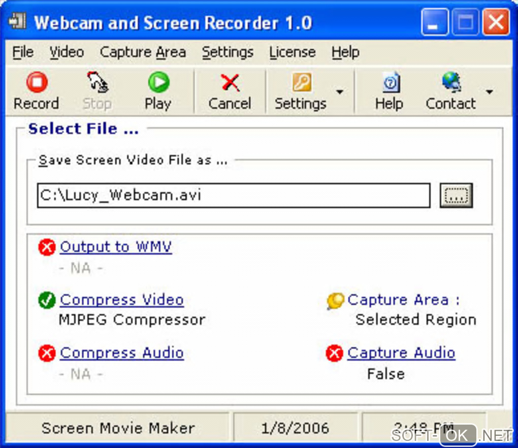 Screenshot №1 "Webcam and Screen Recorder"