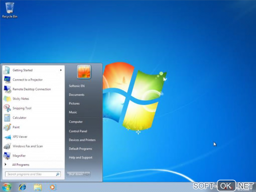 Screenshot №1 "Windows 7 Enterprise"