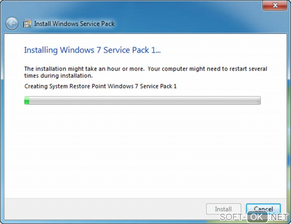 Screenshot №2 "Windows 7 Service Pack 1"