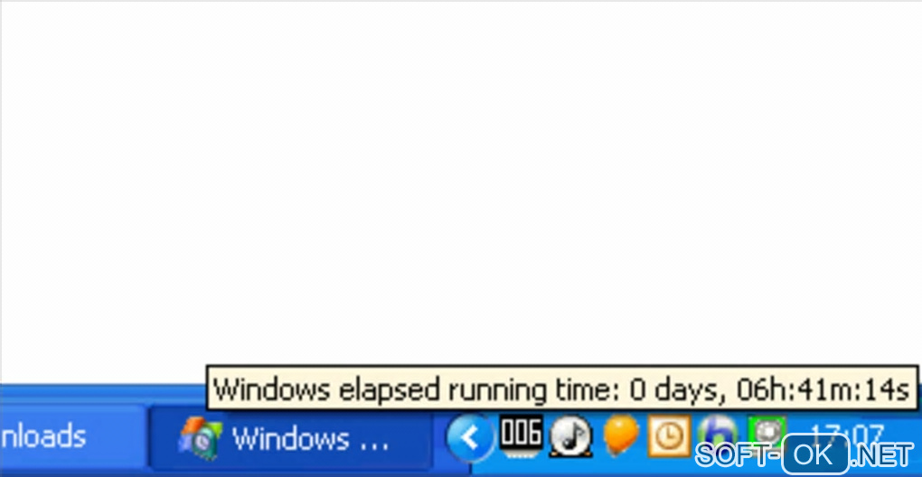 Screenshot №1 "Windows Elapsed Running Time"