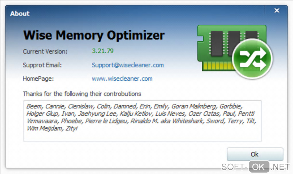 Screenshot №1 "Wise Memory Optimizer"