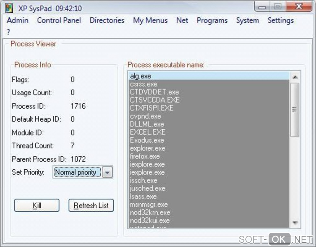Screenshot №2 "XP SysPad"
