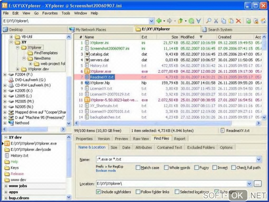 Screenshot №1 "XYplorer"