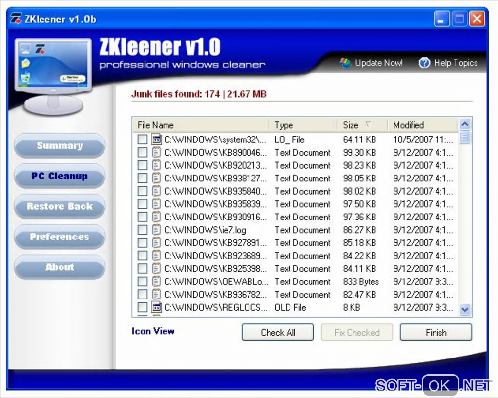 Screenshot №2 "ZKleener"