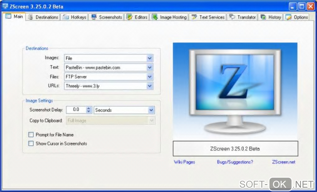 The appearance "ZScreen"