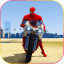 Superhero Tricky bike race kids games