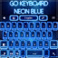 GO Keyboard Neon Blue