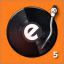 edjing 5DJ turntable to mix and record music-radio